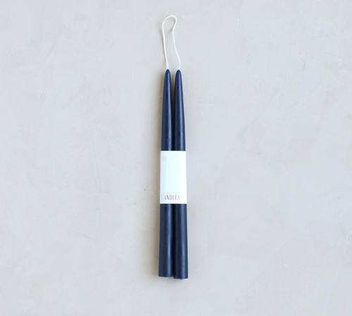 12" Dipped Taper Candle - Midnight