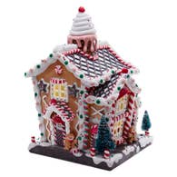 14" B/O Light Up Gingerbread House