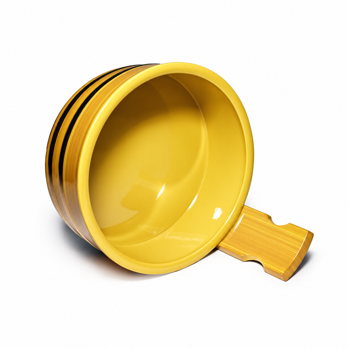 Lacquer Udon Bucket 30 oz (WO-69UNH), Tilted interior view