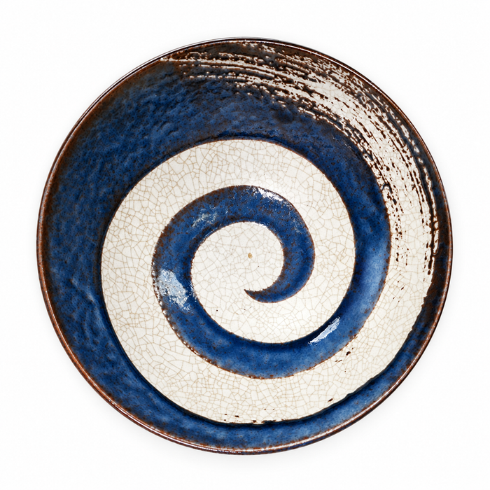 Ceramic Noodle Bowl — 50 fl. oz., Navy, Alternate view