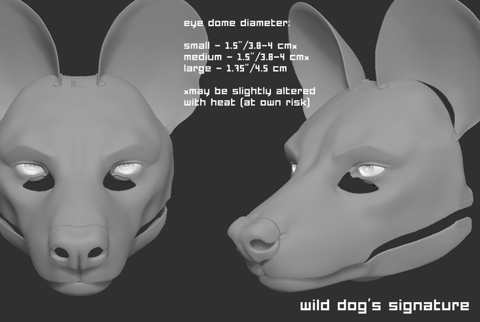 African wild dog - Head base