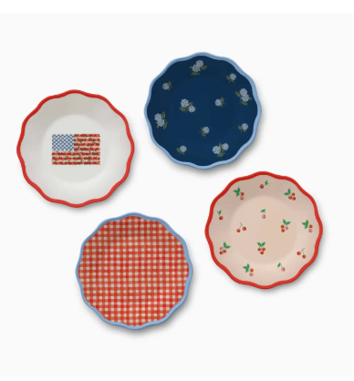 Americana Melamine Assorted Dessert Plates
