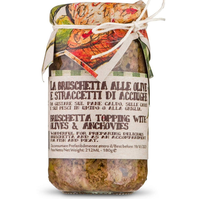 Artigiani dei Sapori, Bruschetta Spread with Olives & Anchovies 6.3 oz (178gr)