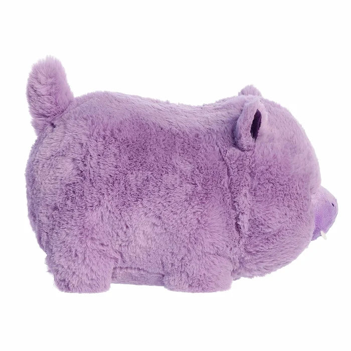 Aurora World Harlo Hippo plush side profile showing rounded spudster body