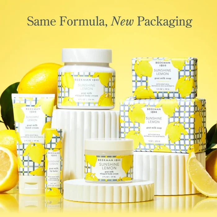 New packaging for the same formula, showcasing a modern design and updated branding elements.