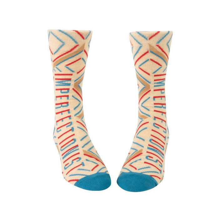 "Blue Q : Men's Crew Socks - Imperfectionist -"