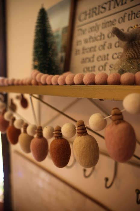 Boho Christmas Lights Garland