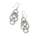 Brighton Interlok Braid Drop French Wire Earrings featuring an elegant braided design with a graceful drop silhouette.
