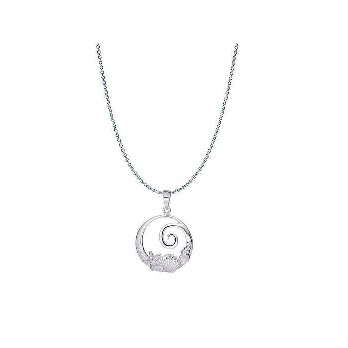 "Cape Cod : Evening Tide - Sealife Pendant Necklace -"