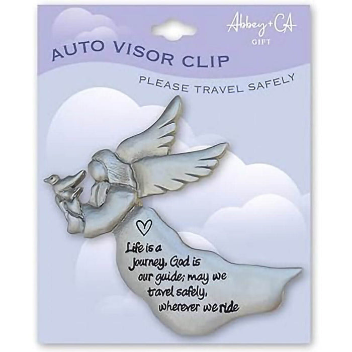 Cathedral Art : Life Is A Journey Angel Visor Clip - Cathedral Art : Life Is A Journey Angel Visor Clip