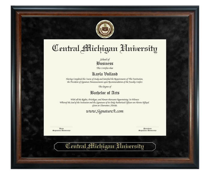 Central Michigan University Diploma Frame (SN)