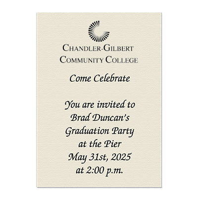 Chandler-Gilbert Community College Personal Notecard