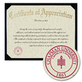 Chapman University College of Law Certificate of Appreciation