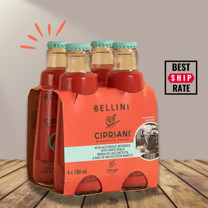 Cipriani Bellini Cocktail Mix Glass 6x4Pack