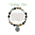 A delicate bracelet featuring charms symbolizing birthday blessings and good wishes, designed for celebratory occasions.