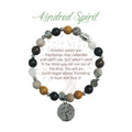 A delicate bracelet featuring intertwined designs, symbolizing a deep connection between kindred spirits.