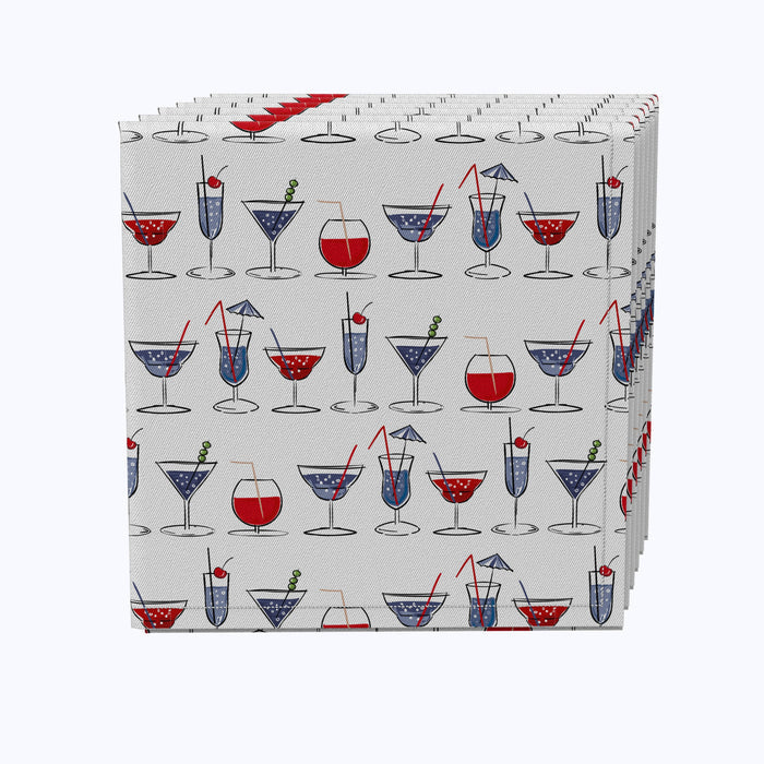 Cocktails in Hand Napkins