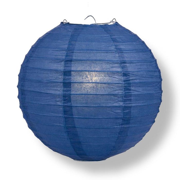 Connecticut College Basketball 14-inch Paper Lanterns 8pc Combo Party Pack - White, Navy Blue - PaperLanternStore.com - Paper Lanterns, Decor, Party Lights & More