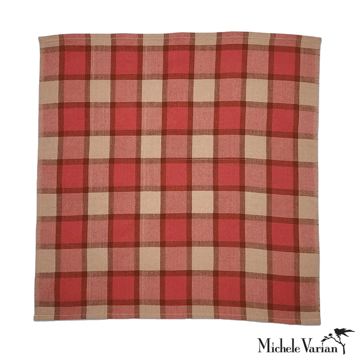 Court Plaid Napkin Pair Melon