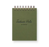 Custom City Straight Script Mini Jotter Notebook