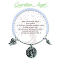 "Earth Angel : Guardian Angel Radiant White Stone Bracelet -"
