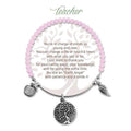 Shop the Earth Angel Teacher Radiant Pink Stone Bracelet .