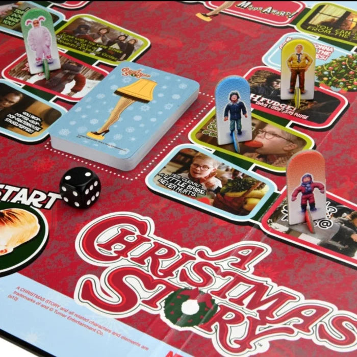 Enesco A Christmas Story Game featuring holiday themed gameplay inspired by the classic Christmas movie