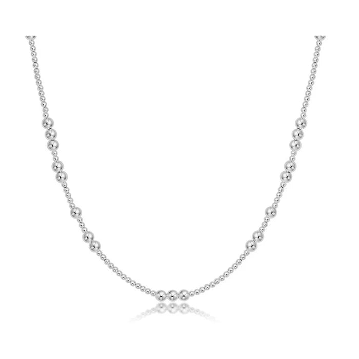 enewton design Hope Unwritten choker necklace with 3mm sterling silver beads on white background