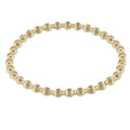 enewton design : Dignity Grateful Pattern 4mm Bead Bracelet - Gold - enewton design : Dignity Grateful Pattern 4mm Bead Bracelet - Gold