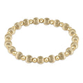 enewton design : Dignity Grateful Pattern 6mm Bead Bracelet - Gold - enewton design : Dignity Grateful Pattern 6mm Bead Bracelet - Gold