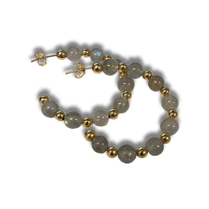 enewton design : Grateful Bliss Beaded 1.25" Hoop Earrings