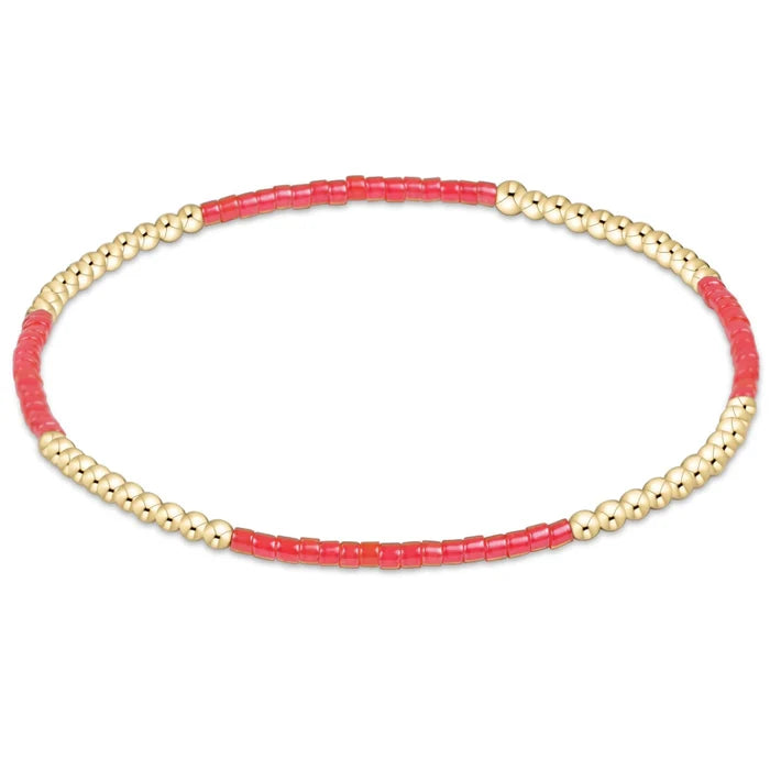 This Enewton Design Hope Blissful hand-beaded bracelet features a cheerful mix of sherbert-toned seed beads and 14k gold-filled beads.