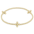 enewton design : Signature Cross Gold Pattern 2mm Bead Bracelet - Gold - enewton design : Signature Cross Gold Pattern 2mm Bead Bracelet - Gold