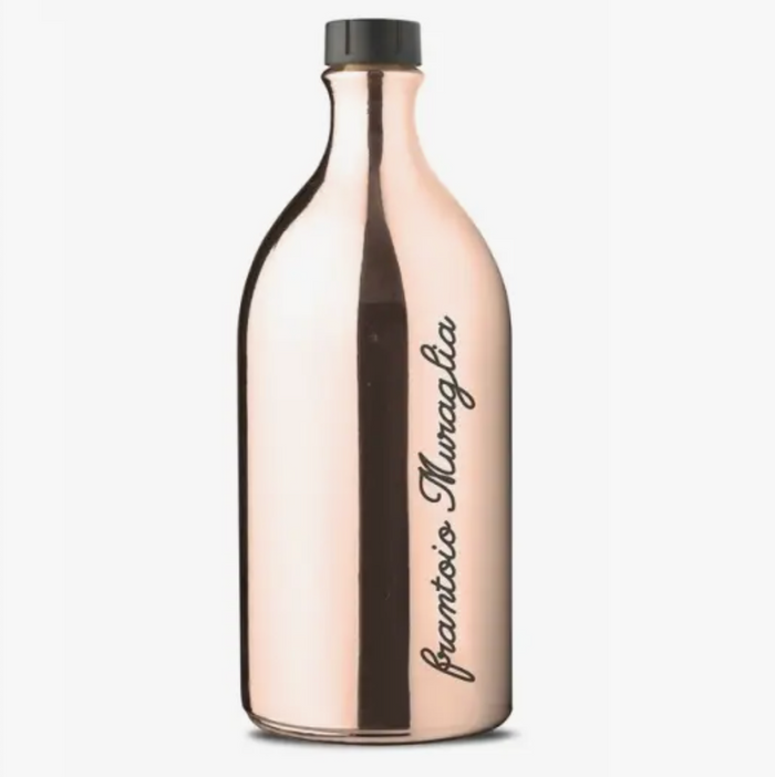 Extra Virgin Olive Oil Glass Bottle (Rose Gold) By Muraglia