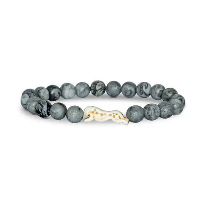 A bracelet featuring a detailed horse charm, showcasing equestrian-themed jewelry design.
