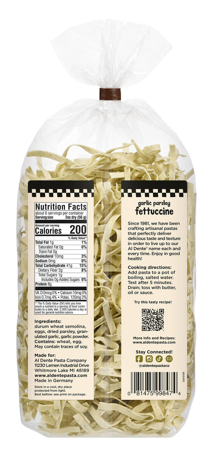 Garlic Parsley Fettuccine