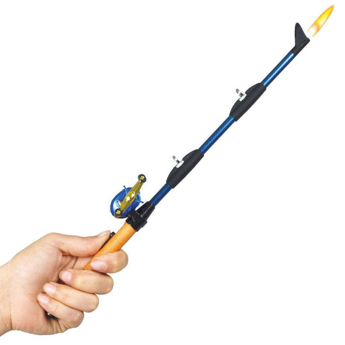 "Baitcast Fishing Pole BBQ Lighter -"