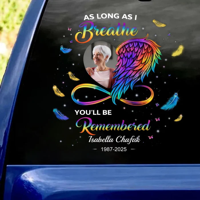 Gone Yet Never Forgotten – Personalized Car Decal, Remembrance Gift For Loss Of Loved One