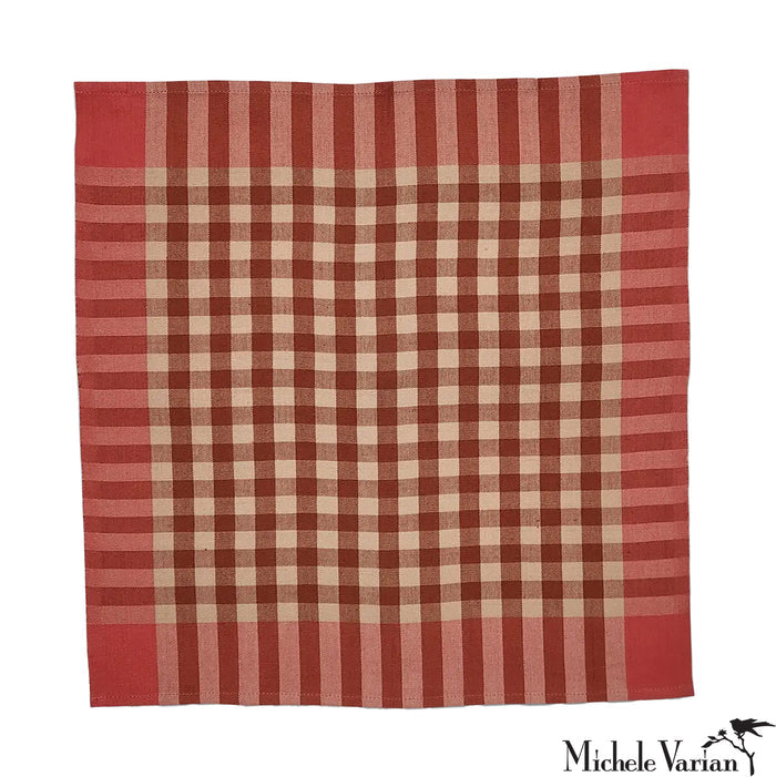 Grid Napkin Pair Sandstone