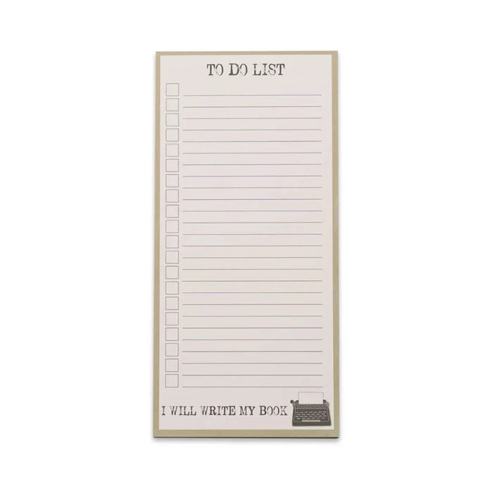 Memo Pad featuring "I Will Write My Book" quote for writers, readers, note-taking, and creative ideas.