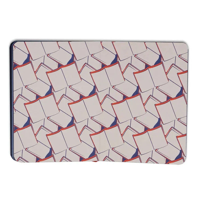 Half Moon Bay My Week Is Fully Booked A6 softcover notebook with book themed design for writing notes, plans, and journal entries.