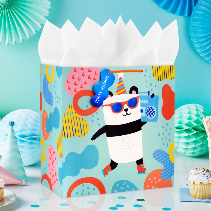 Hallmark : 15" Panda Party Animal Extra-Deep Gift Bag
