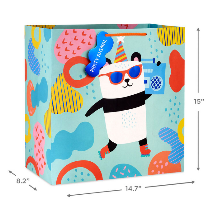 Hallmark : 15" Panda Party Animal Extra-Deep Gift Bag