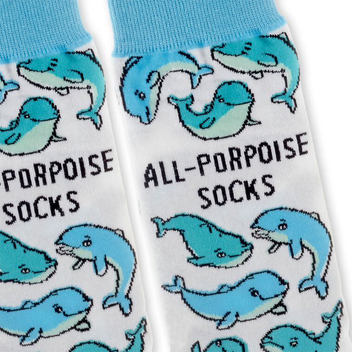 Hallmark : All-Porpoise Novelty Crew Socks