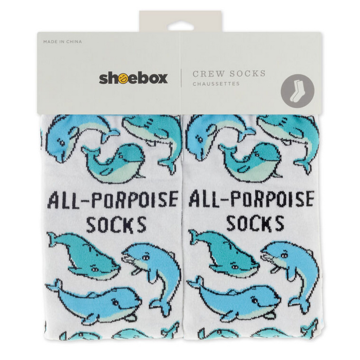 Hallmark : All-Porpoise Novelty Crew Socks