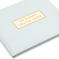 Hallmark : Blue and White Pinstripe Guest Book