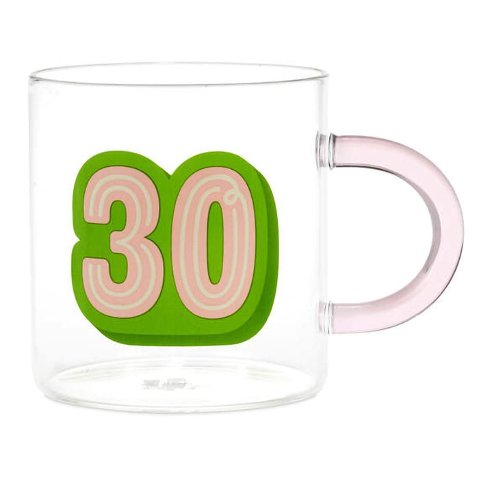 Hallmark : Glass 30th Birthday Mug, 17.5 oz. - Hallmark : Glass 30th Birthday Mug, 17.5 oz.
