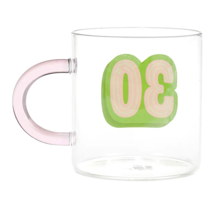 Hallmark : Glass 30th Birthday Mug, 17.5 oz. - Hallmark : Glass 30th Birthday Mug, 17.5 oz.