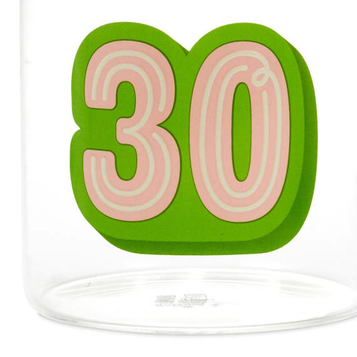 Hallmark : Glass 30th Birthday Mug, 17.5 oz. - Hallmark : Glass 30th Birthday Mug, 17.5 oz.