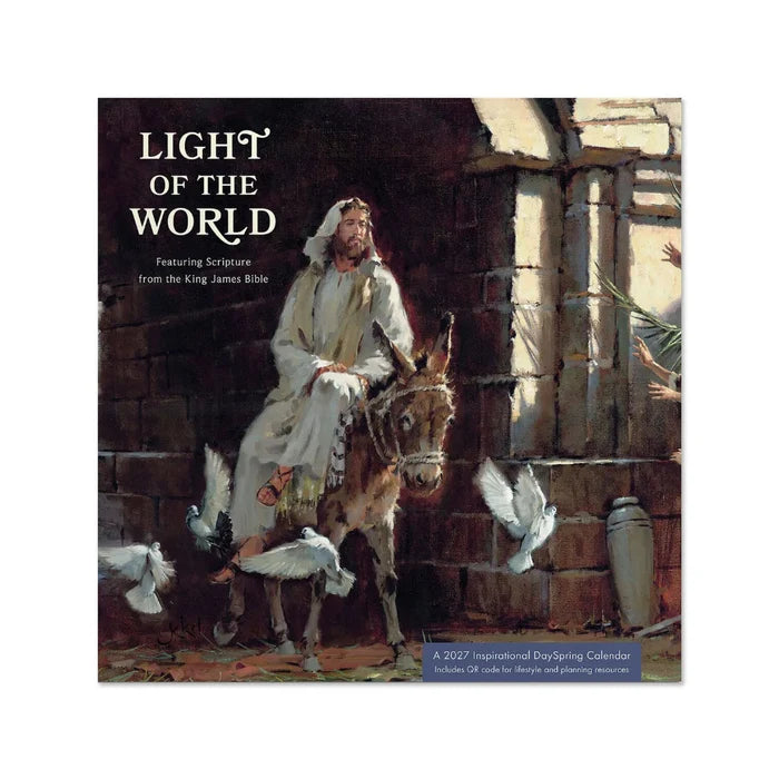 The Hallmark Light of the World 2027 Inspirational Wall Calendar fills every month with uplifting faith-based artwork and Scripture-inspired messages.